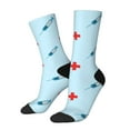 thumbnail image 1 of Fotbe Syringe And Red Cross Calcetas Largas con Estampado para Hombre y Mujer – Calcetas de Compresión Transpirables y Elásticas, Viajar y Uso Diario Talla 5-11, 1 of 6