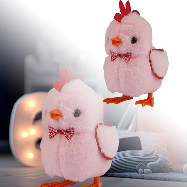 Jouet pour Enfants Interactif Marionnette Miniature Poulet Marcheur Intérieur Extérieur pour 3+