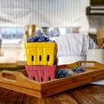 thumbnail image 5 of First of a Kind Ceramic Berry Baskets Square Storage Baskets, Easy Ventilation, Set of 4, 5 of 5