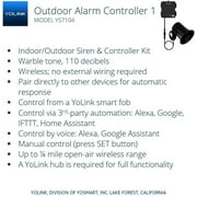 YoLink Hub and Outdoor Security Siren & Smart Alarm Controller Kit - Loud 110 dB, Wireless, Battery-Powered, 1/4 Mile Range, Android-iOS App, Alexa, Google, IFTTT, Home Assistant