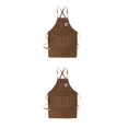 thumbnail image 4 of Soidarity Delantal de trabajo Cafeshop Traje Cocina Restaurante Servicio ajustable Traje Jardinero Ropa Jefe Utilidad Delantales Type4 NO4, 4 of 6