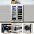 thumbnail image 7 of 24" Wine and Beverage Refrigerator 20 Bottle 60 Can Dual Zone Built-In/Freestanding Classic Beverage Wine Cooler, 7 of 7