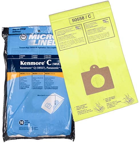 4 Type 5055 Disposable Vacuum Cleaner Bags Compatible with Kenmore Canister