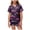 Dark Purple, variant on Futezty Halloween Pajamas Kids Girls Halloween Themed Nightwear Short Sleeve Top and Shorts Cozy Sleepwear Girls Pjs 2T-13T
