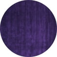 thumbnail image 1 of Ahgly Company Indoor Round Abstract Purple Contemporary Area Rugs, 6' Round, 1 of 4
