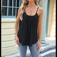 thumbnail image 4 of Camisetas Sin Mangas para Mujer, Top de Verano con Tirantes Finos, Camisa Holgada para Vacaciones en la Playa, Informal, 2025 Negro XXL, 4 of 9