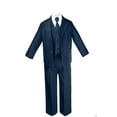 thumbnail image 3 of Infant Toddler BOY Kid Teen WEDDING CHURCH FORMAL TUXEDO Vest SUIT sz 0M-20 NAVY, 3 of 7