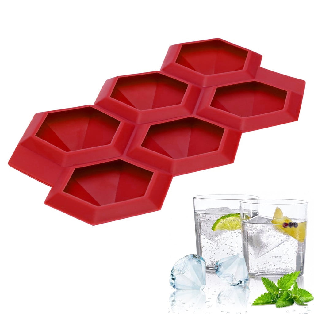 Excellent Diamond Shape Ice Cube Maker Ice Tray Ice Cube Mold Storage