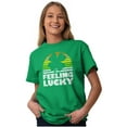 thumbnail image 4 of St Patricks Day Feeling Lucky Clover Men's Graphic T Shirt Tees Brisco Brands S, 4 of 6