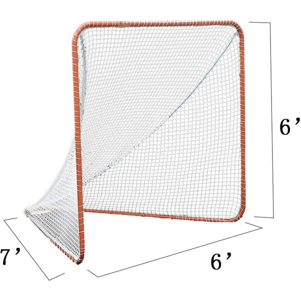Galileo Regulation 6' x 6' Lacrosse Net with Steel Frame Portable