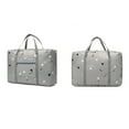 thumbnail image 3 of Bolsa de viaje plegable de gran capacidad, portátil, para ropa, de mano, para viajes (gris), 3 of 7