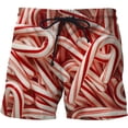 thumbnail image 4 of Pantalones cortos con estampado 3D de perritos calientes y carne grasientos divertidos para hombre, pantalones cortos de playa de hip hop callejero, pantalones cortos de natación para patineta, bañado, 4 of 5