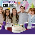 thumbnail image 6 of Crown Display 18 Oz Purple Plastic Cups For Party Supplies 50 Pack, 6 of 7