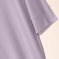 thumbnail image 3 of QSAWXQZ Women's Modal Maxi Dress V Neck Short Sleeve Casual Loose Solid Stretchy Shift Midi Dress Summer Daily Wear T Shirt Nightgown XL, 3 of 5