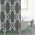 thumbnail image 4 of Gray Geometric Pattern Shower Curtain 72"x72" ,Bathroom Decorative Shower Curtains Set with 12 Hooks,Modern Waterproof Washable Shower Curtain, 4 of 6