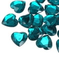 thumbnail image 1 of Uxcell 20Pcs Acrylic Flat Back Rhinestones 30mm/1.2 inch Heart Artificial Gemstone for Crafts Jewelry Making Water Blue, 1 of 7