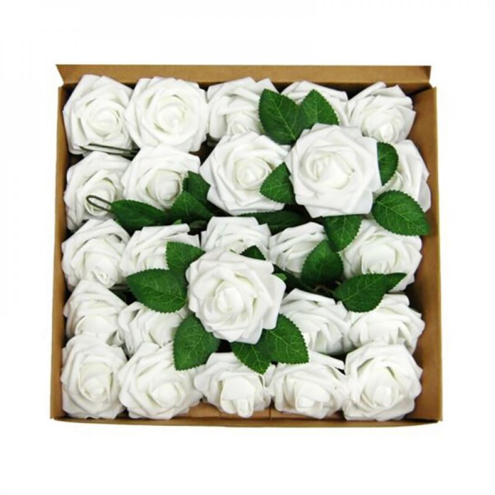 Details about   Heads 8CM Artificial PE Foam Rose Flowers Bride Bouquet Flower For Wedding Party