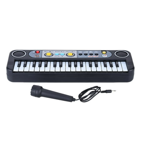 Play Keyboard Today 37 Keys Multifunctional Mini Electronic Keyboard Music Toy with Microphone Educational Electone Gift for Children Kids Babies Beginners ()