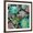 Brown Frame, variant on Art.com Floral Succulents v2 Crop Art Print by Danhui Nai, 16" x 16"