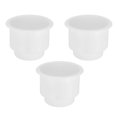 thumbnail image 2 of 3Pcs Recessed Drop in Plastic Cup Drink Can Holder with Drain for Boat Car Marine Rv (White), 2 of 5