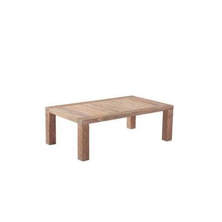 Emerald Home Reims Reclaimed Teak Outdoor Coffee Table With Solid Emerald Home Reims Reclaimed Teak Outdoor Coffee Table With Solid Straight Timber Legs And Slat Top