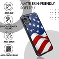 thumbnail image 2 of DALUX MetKase Hybrid Slim Phone Case WITH SCREEN PROTECTOR Compatible with Nokia C110 4G LTE (2023) - New Half Waving US Flag, 2 of 3