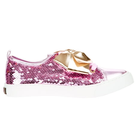 Jojo Siwa Girls' Reverse Sequins Low Top Sneaker (Best Sneaker Brands For Women)