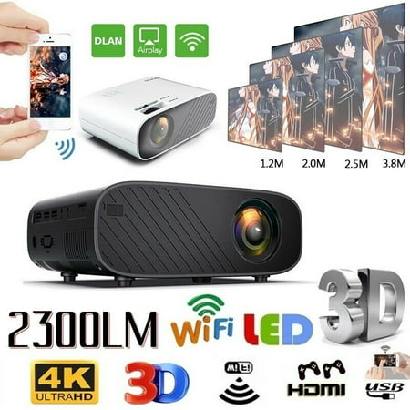 1080P HD WiFi Portable 3D LED Mini Video Projector Home Cinema 23000...