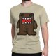 thumbnail image 1 of Camiseta de regreso a clases para hombre y mujer, con dibujos animados de Domo Kun marrón, divertidas camisetas de cuello redondo, de algodón, talla grande., 1 of 7