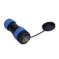 thumbnail image 2 of Conector impermeable NikouMX Tuerca trasera Conector de enchufe de aviación IP68, 2 of 8
