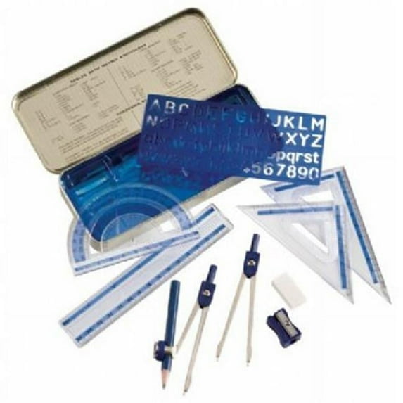 Alvin 10-Piece Mathematical Instrument Set