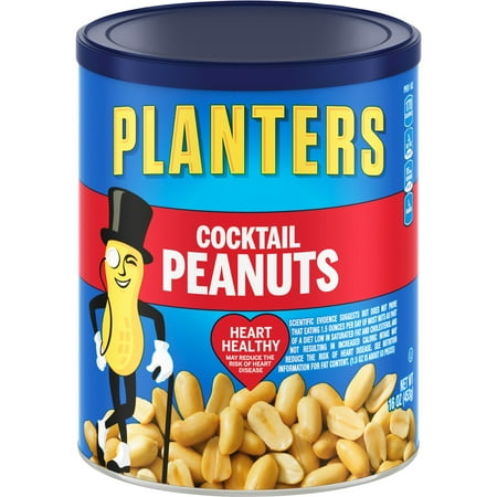 Planters Cocktail Peanuts, 16 oz Canister