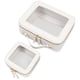 thumbnail image 1 of Bolsas de maquillaje LETGO Clear, aprobadas por la TSA, para artículos de tocador con cierre, color blanco, 1 of 8