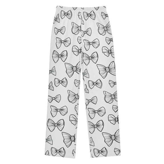 joogoo Bows Pajama Pants Pj Bottoms Sleepwear Lounge L