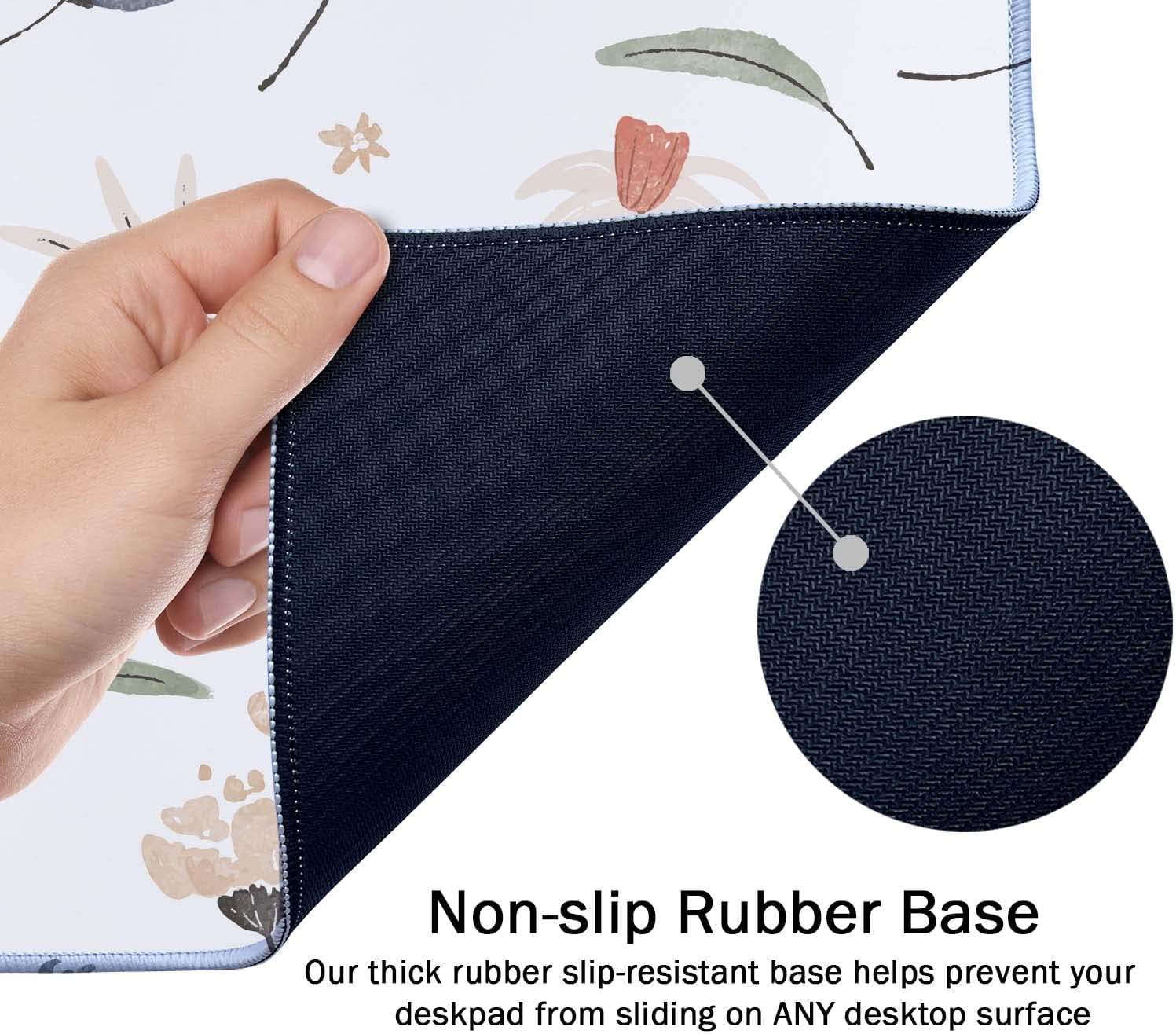 Extra Large Desk Mat, Flowers Desk Mat, Desk Mat Colorful, Cute Desk Mat, Desk Pad Cute, Desk Mat Extra Large, Large Mouse Pad, Full Desk XXL Extended Gaming Mouse Pad 35.4" X 15.7"