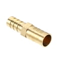 thumbnail image 6 of Unique Bargains 5 Set 10-12mm Hose Barb Barbed Tube Pipe Fitting Copper Hose Fitting Connectors with Clamps, 6 of 6