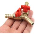 thumbnail image 3 of Espiga para manguera, tipo Y en forma de Y, unión de 3 vías, intersección/válvula de bola de cierre dividida de latón, conector en T, válvula de bola de cierre en Y de latón, 3 of 5