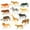 Multicolor, variant on toys under $10! 12 Pcs Mini Safari Animals Figures Toys, Realistic Jungle Zoo Animal Figurines Cake Topper Toy Set Christmas Birthday Easter Egg Gift Party Supplies for Kids Toddlers