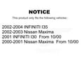 thumbnail image 2 of SIM Front Rear Semi-Metallic Brake Pads Kit for Car Nissan Maxima INFINITI I35 I30 KSM-100345, 2 of 8
