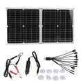 thumbnail image 1 of Panel solar monocristalino USB plegable de 50 W para exteriores, ideal para cargar teléfonos móviles y portátiles., 1 of 14