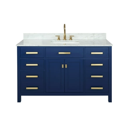 Design Element Valentino 54" Single Sink Vanity in Blue
