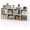 White, variant on 8-Cube Bookcase, Large Floor Standing Horizontal Bookshelf with 8 Open Shelves & 2 Anti-Tipping Kits, Home Office Wooden Storage Book Shelf for Living Room, Study (Black, 8-Cube)