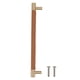 thumbnail image 1 of Manija de puerta de gabinete, tirador de barra de armario de lujo, de cuero, con paso de agujero de 224MM, ligero, para cajón de armario doméstico, 1 of 8