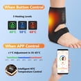 thumbnail image 5 of Hemvt 2-in-1 Cordless Ankle Massager with Heat and Vibration, 3000mAh Battery Heated Ankle Wrap for Plantar Fasciitis & Neuropathy Relief, Portable Heating Ankle Massager, 1 PC, 5 of 11