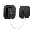 thumbnail image 6 of Raindrops Black Adhesive Refrigerator and Drawer Lock with Combination Code Security for Cabinets, No Drilling Required, 6 of 8