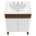 thumbnail image 6 of Modway Render Bathroom Vanity in White Walnut White, 6 of 9