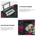 thumbnail image 5 of Easygdp Roses Skulls Double-Sided Printed Elastic Suitcase Protective Cover,Invisible Zipper, Business Trip Luggage Cases,Washable And Resistant To Falling -Small, 5 of 9