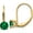 Green/Gold 02, variant on 14K Yellow Gold 5mm Heart Mount St. Helens Leverback Earrings (17 X 5) Made In United States xlb120ms