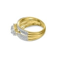 thumbnail image 3 of 14kt Yellow Gold Baguette Diamond Bridal Wedding Ring Band Set 1 Cttw, 3 of 4