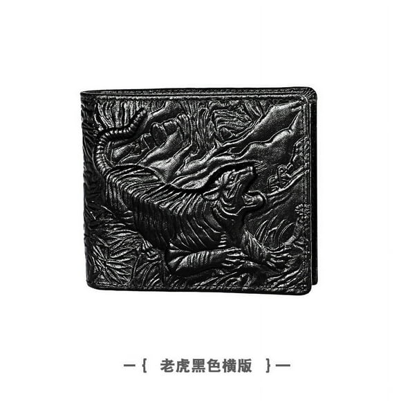 2024 Nouveau Portefeuille pour Hommes RFID Première Couche Cuir de Vachette Personnalisé Portefeuille Court en Cuir Véritable pour Hommes Clip Décontracté